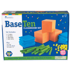 Learning Resources Brights Base Ten Classroom Set 2025 Students 823 Piece Set Ages 6 48 H X 156 L X 114 W