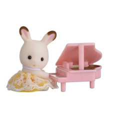 Sylvanian Families 5202 Rabbit With Piano Baby Carry Case