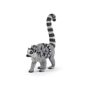 Papo Handpainted Figurine Wild Animal Kingdom Lemur And Baby 50173 Collectible For Children Suitable For Boys And G