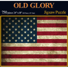 Americana Souvenirs And Gifts Old Glory Rustic Flag Puzzle