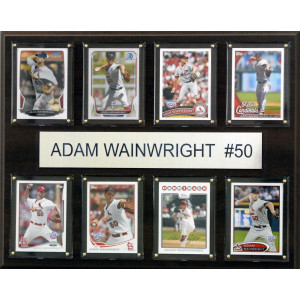 Mlb St Louis Cardinals Adam Wainwright 8Card Plaque 12 X 15Inch