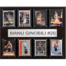 Nba 12X15 Manu Ginobili San Antonio Spurs 8Card Plaque