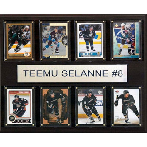 Nhl 12X15 Teemu Selanne Anaheim Ducks 8Card Plaque