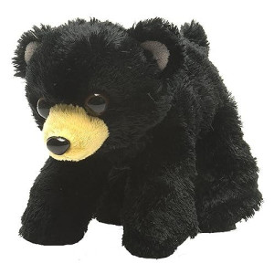 Wild Republic Black Bear Plush, Stuffed Animal, Plush Toy, Gifts For Kids, Hug�Ems 7" , Bear Black