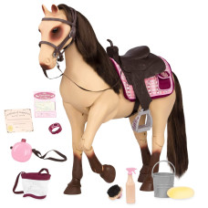 Our Generation Poseable 20 Horse Morgan With Accessories Fits 18 Dolls