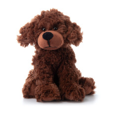 The Petting Zoo Scruffy Dog Stuffed Animal Gifts For Kids Chocolate Brown Dog Plush Toy 10 Inches