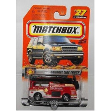 Matchbox Chase Fire Fighters Snorkel Fire Truck Red 27 With Matchbox 2000 Logo