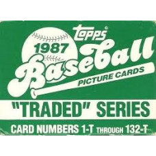 Topps 1987 Traded Complete Baseball Card Set Unopenedfull Set Of 132 Cards