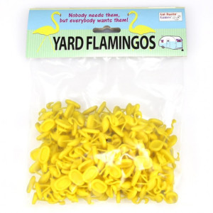 Trailer Park Wars Yellow Flamingos