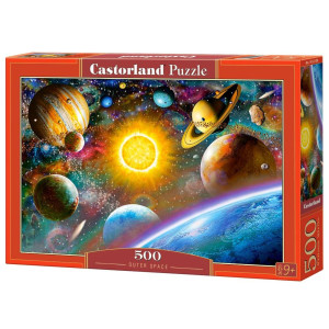 Castorland 500 Piece Jigsaw Puzzle Outer Space Solar System Puzzle With Comets Asteroids And Galaxies Universe Adult Puzzle