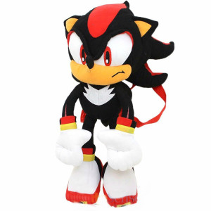 Sonic The Hedgehog Doll Plush Backpack Shadow Backpack Black 24 Inch