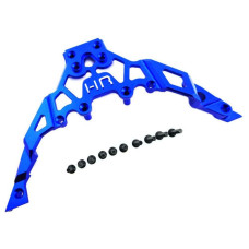 Hot Racing Yet14U06 Aluminum Front Upper Chassis Bulkhead Clip Blue Axial Ye