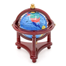 Odoria 112 Miniature World Globe Dollhouse Decoration Accessories Reddish Brown