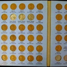 Imachine Complete Lincoln Wheat Penny Cent Collection Album 1941 1958 P D S Set