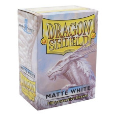 Dragon Shield Matte White Matte 100 Deck Protective Sleeves In Box Standard Size For Magic He Gathering 66X91Mm