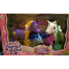 Wonder Pony Land Little Pony Family Set Of 4 Dream Collection