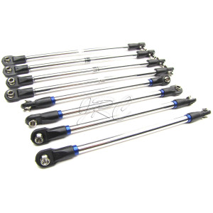 Nitro Revo 33 Tie Rods Push Turnbuckles Steel Toe Links 8 Pcs 5309 Traxxas