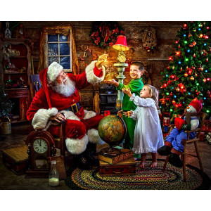 Vermont Christmas Company Santas Magic Christmas Jigsaw Puzzle 1000 Piece