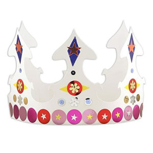 4 Pk White Crowns