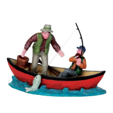 Lemax Village Collection Canoe Catch 52344