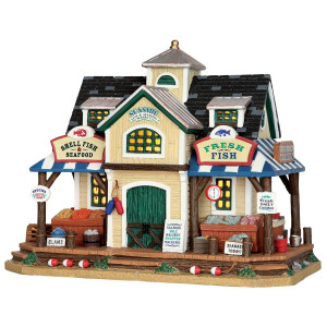 Lemax Village Collection Seaside Fish Seafood Market 55945