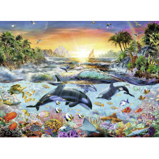 Ravensburger Orca Paradise 200 Piece Jigsaw Puzzle For Kids Every Piece Is Unique Pieces Fit Together Perfectlymulticolo