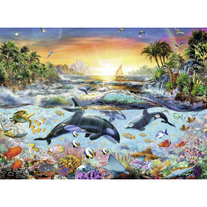 Ravensburger Orca Paradise 200 Piece Jigsaw Puzzle For Kids Every Piece Is Unique Pieces Fit Together Perfectlymulticolo