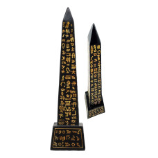 Ebros Egyptian Temple Of Ra Desert Obelisk With Hieroglyphs Statue 8 Tall Ancient Egypt Landmark Obelisks Pillar Tower Figurine