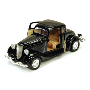 1934 Ford Coupe Black Motormax 73217 124 Scale Diecast Model Toy Car