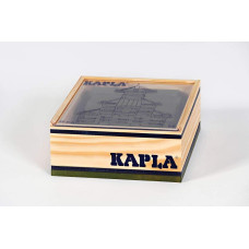 Kapla 40 Squares Green Wooden Construction Set 40 Green Colored Building Planks For Ages 3