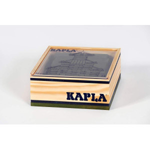 Kapla 40 Squares Green Wooden Construction Set 40 Green Colored Building Planks For Ages 3