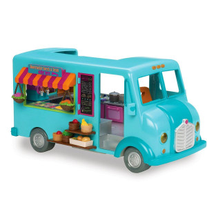 Lil Woodzeez Food Truck Honeysuckle Sweets Treats 89Pc Toy Set With Play Food Ice Cream Machine And Kitchen Toys And G