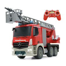 Jamara 404960 24 Ghz 120 Scale Fire Fighter Mercedes Benz Antos Utility Vehicle Toy