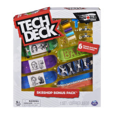 Tech Deck Sk8Shop Fingerboard Bonus Pack Collectible And Customizable Mini Skateboards Styles May Vary