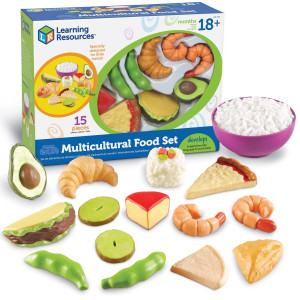 Learning Resources New Sprouts Multicultural Play Food Set 15 Pieces Ages 18 Months Pretend Play Food For Toddlers Preschoo