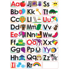 Ashley Productions Abc Picture Words Doublesided Magnets