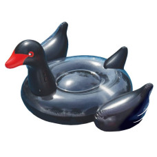 Swimline 90628 Giant Black Swan Inflatable Rideon Pool Float Large