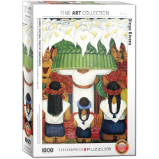 Eurographics Flower Festival By Diego Rivera 1000 Piece Puzzle