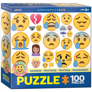 Eurographics Sadness Emoji 100 Piece Puzzle