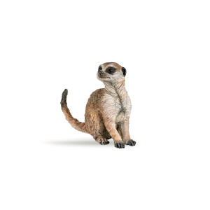 Papo Handpainted Figurine Wild Animal Kingdom Sitting Meerkat 50207 Collectible For Children Suitable For Boys And