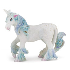 Papo Handpainted Figurine The Enchanted World Ice Unicorn 39104 Collectible For Children Suitable For Boys And Girl