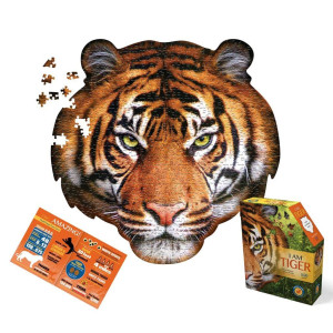 Madd Capp Puzzles I Am Tiger 550 Pieces Animal Shapes Jigsaw Puzzle