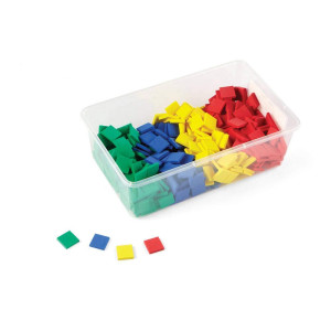 Hand2Mind Foam Square Color Tiles Foam Bingo Chips Math Bingo Tokens Math Manipulatives For Preschool Counters For Kids Math