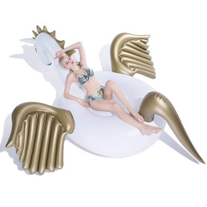 Jasonwell Giant Inflatable Pegasus Pool Float With Fast Valves Summer Beach Swimming Pool Party Lounge Raft Decorations Toys For