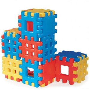 Little Tikes Big Waffle Block Set 18 Pieces Blueredyellow