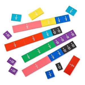 Hand2Mind Plastic Doublesided Decimal And Fraction Tiles Montessori Math Materials Fraction Manipulatives Unit Fraction Fra