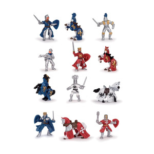 Papo Mini Plus Knight Figure 12 Piece Multi