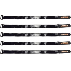 Apex Rc Products 5 Pack 20Mm X 400Mm Hd Rubberized Nonslip Battery Straps 3032