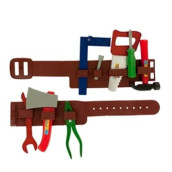 Kole Of393 Play Tool Set With Belt & Hard Hat Toy, Multicolor