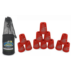 Speed Stacks Set Of 12 Competition 4 Really Red Cups With Carrying Bag